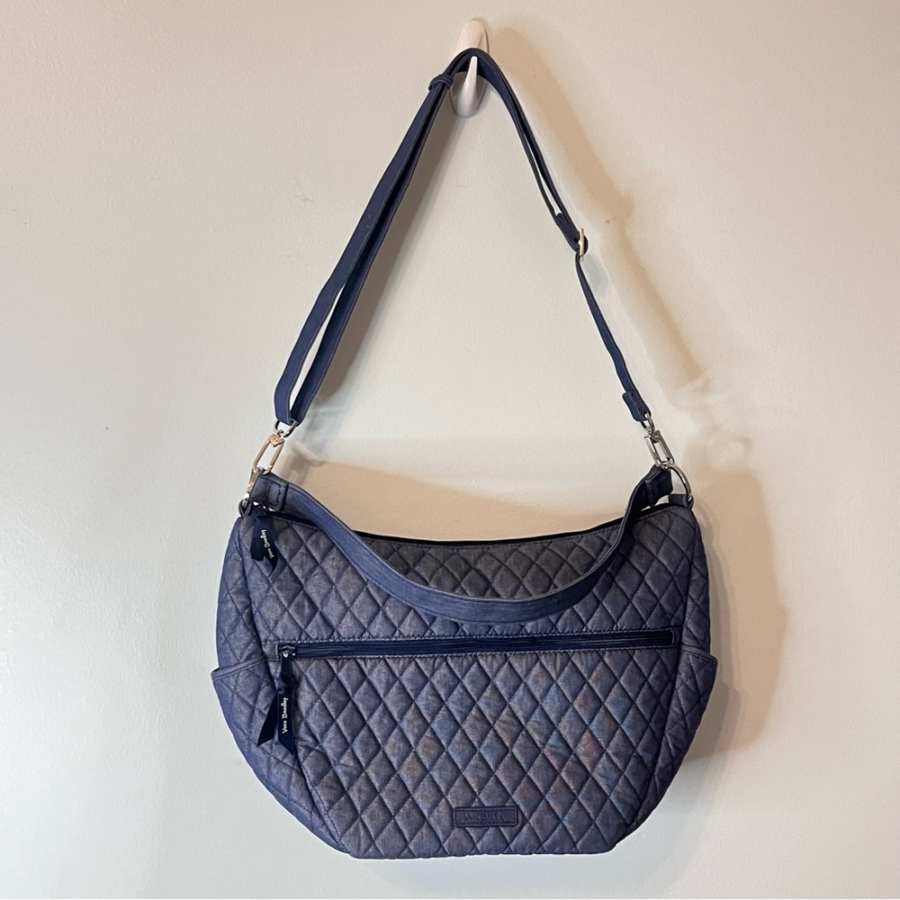 New Vera Bradley Women's Go Ahead Convertible Crossbody Moonlight Navy